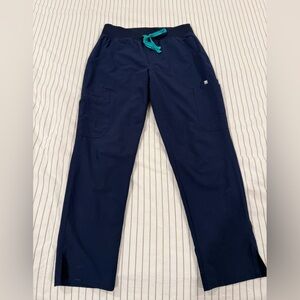 Figs Navy Yola Skinny Scrub Pants - FREEx